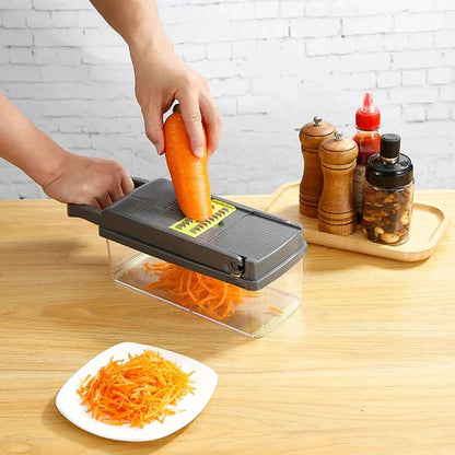 Atteeo Multifunctional Vegetable Chopper - Heavy Duty Food Slicer and Dicer with Container