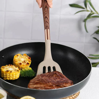 Atteeo 12-Piece Silicone Cooking Utensil Set – Heat-Resistant Kitchen Tools for Non-Stick Cookware