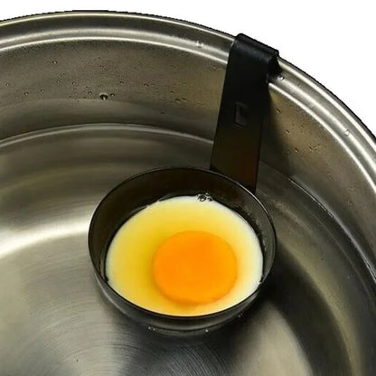 Atteeo Silicone Non-Stick Egg Poacher Mold Set for Stovetop Cooking