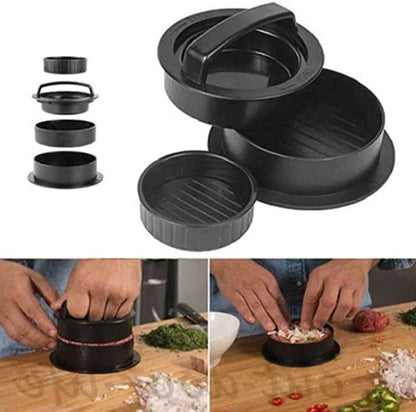 Atteeo Aluminum Burger Press - Heavy Duty Patty Maker for Smash Burgers and Grilling